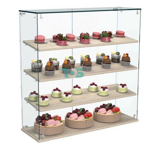 Витрина Истра настольная №31-ДН с наклонными полками из ДСП