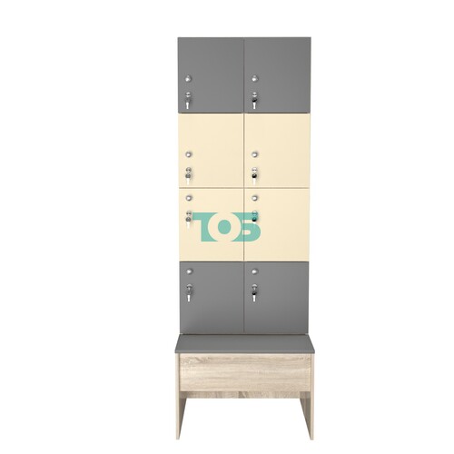 Шкаф для раздевалок со скамейкой КОМБО-Квартет №2-1