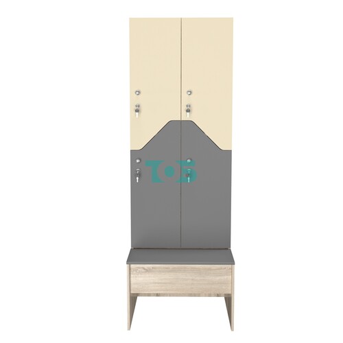 Шкаф для раздевалок со скамейкой КОМБО-Элегия №2-1Б