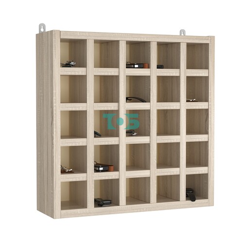 Ключница мини на 25 ячеек для ключей, браслетов и карт, ячейки 60х60мм