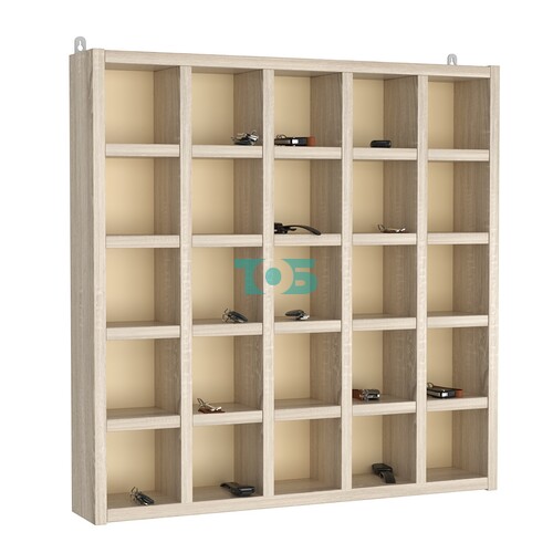 Ключница МАКСИ на 25 ячеек для ключей, браслетов и карт, ячейки 100х100мм