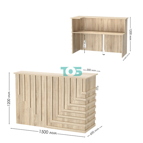 Стойка ресепшен ГРАУНД №5А