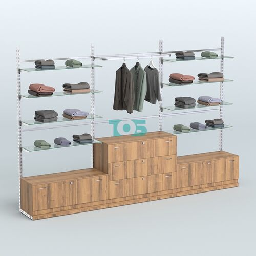 Система ЭЛЕГАНТ пристенная без ДСП №6 с тумбами Т-11 и Т-13 (3600 мм)