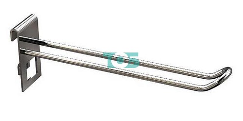 Еврокрючок на сетку 200 мм с евро-креплением КСИ-20Е-СПБ белый