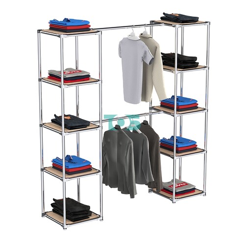 Вешало для одежды с глухими полками Мега №2-3