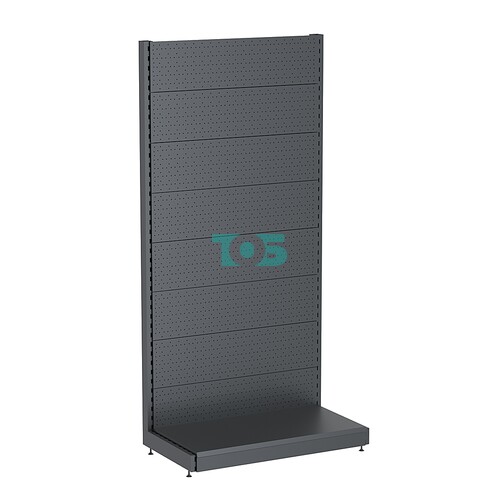 Стеллаж торговый металлический "ГРАФФ" №2-2.15-1 с перфорацией