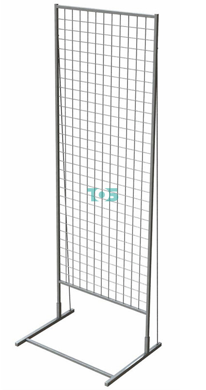 Сетчатый стенд односторонний 1830х630мм СМ04 БЕЛЫЙ