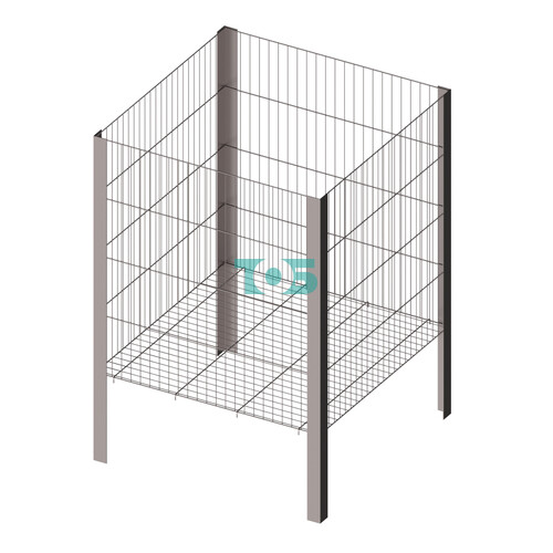 Корзина 600*600*850 ХРОМ