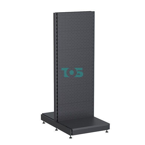 Стеллаж торговый металлический островной "ГРАФФ" №6-1.65-0.6 с перфорацией