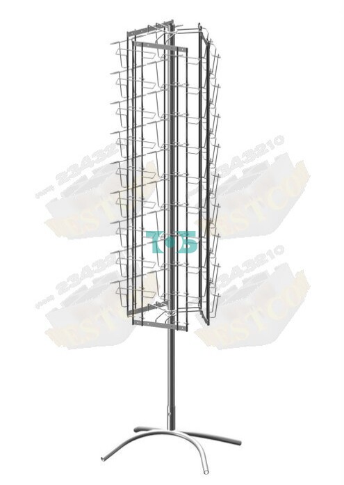 Б.ВР.13 Буклетница вращающаяся трехгранная 54 ячейки А5