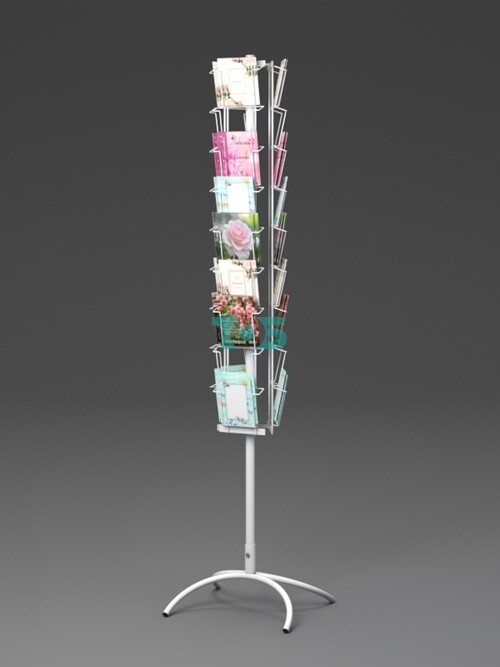 Б.ВР.13 Буклетница вращающаяся трехгранная 54 ячейки А5