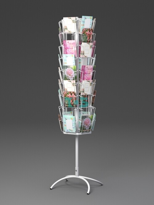 Б.ВР.14 Буклетница вращающаяся 54 ячейки А5