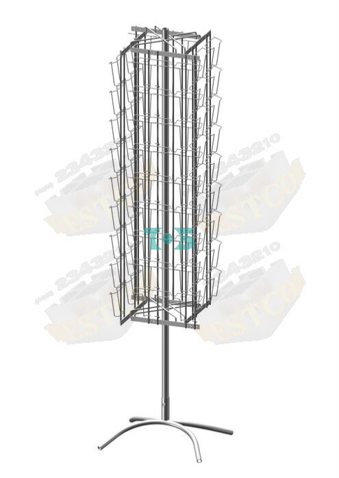Б.ВР.15 Буклетница вращающаяся 72 ячейки для открыток (36A5+36А6)