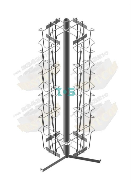 Б.НС.05 Буклетница настольная вращающаяся 20 ячеек А6