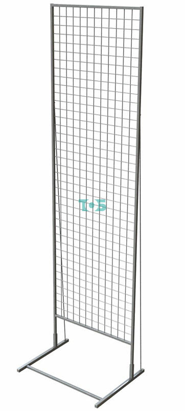 Сетчатый стенд односторонний 2230х630мм СМ05 БЕЛЫЙ