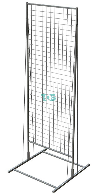Сетчатый стенд двусторонний 1830х630мм СМ06 БЕЛЫЙ