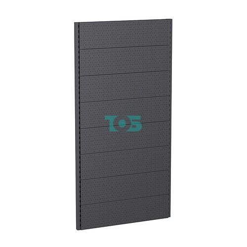 Стеллаж торговый настенный металлический "ГРАФФ" №10-2.0-1 с перфорацией 