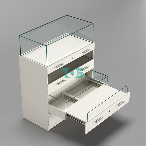 Прилавок ювелирный "Диаманд" №3-1000 пристенный