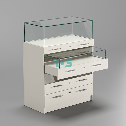 Прилавок ювелирный "Диаманд" №3-1000 пристенный