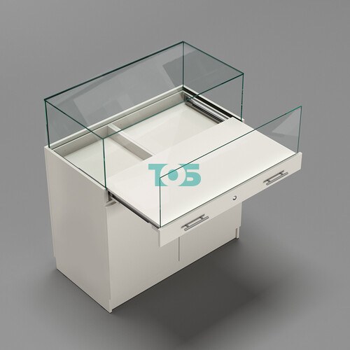 Прилавок ювелирный "Диаманд" №1-1000 пристенный