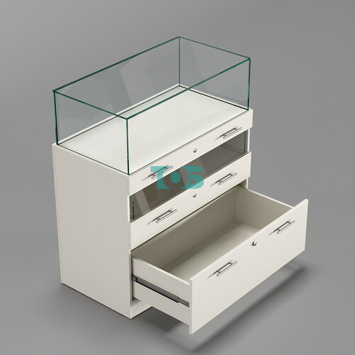 Прилавок ювелирный "Диаманд" №2-1000 пристенный