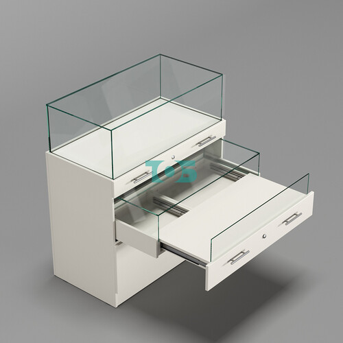 Прилавок ювелирный "Диаманд" №2-1000 пристенный