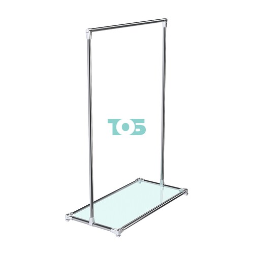 Хромированный стенд-вешало TD-09 №1-1 стекло 6мм