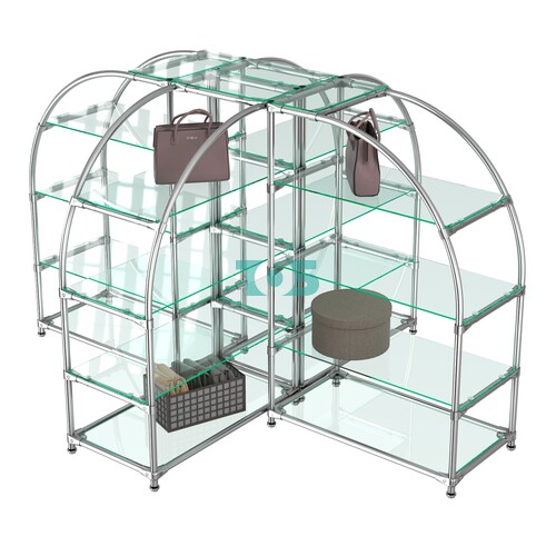 Комбинация стендов TD-06 №3-1 (с прозрачными полками стекло 6мм)