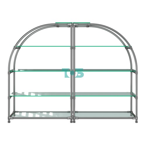 Комбинация стендов TD-06 №1-2 (с прозрачными полками стекло 8мм)