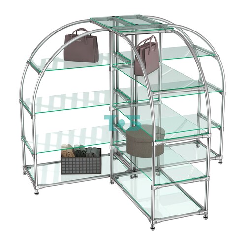 Комбинация стендов TD-06 №2-1 (с прозрачными полками стекло 6мм)