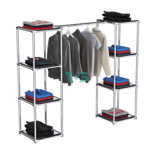 Вешало для одежды низкое зеркальное Мега №3-4