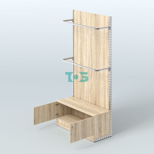 Система ЭЛЕГАНТ №2 с ДСП и тумбой T21 (1200 мм)