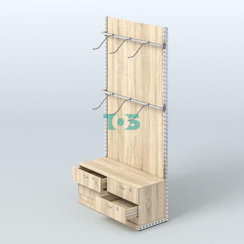 Система ЭЛЕГАНТ №3 с ДСП и тумбой T14 (1200 мм)