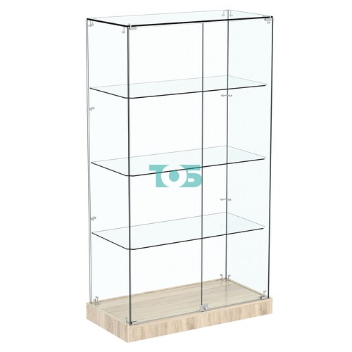 Стеклянная вертикальная витрина Хит продаж №5 (закрытая, задняя стенка - стекло)