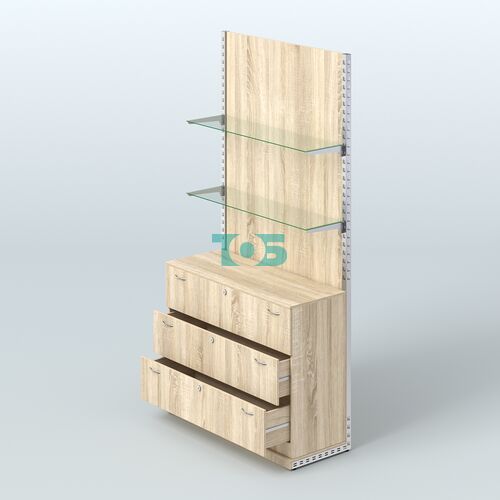 Система ЭЛЕГАНТ №9 с ДСП и тумбой T13 (1200 мм)