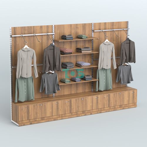 Система ЭЛЕГАНТ №2 пристенная с ДСП и тумбами Т11 (3600 мм)