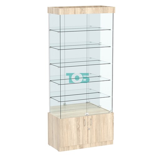 Витрина Истра №503 прямоугольная (задняя стенка - зеркало)