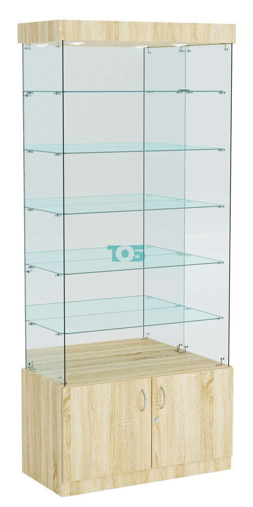 Витрина ИСТРА №603 прямоугольная (З/C - зеркало), без дверей