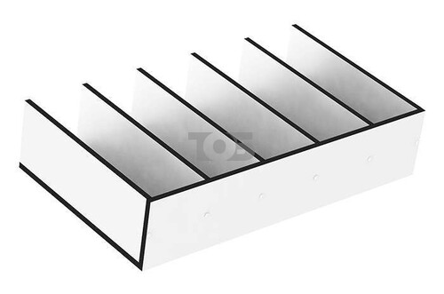 Полка с 5-ю отсеками для мет. стеллажа (200x950x520)