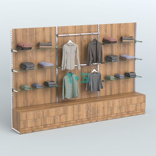 Система ЭЛЕГАНТ №10 пристенная с ДСП и тумбами Т14 и Т21 (3600 мм)