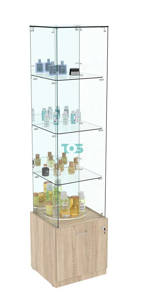 Витрина Кристалл №108 стаканчик (З, С - зеркало), без дверей