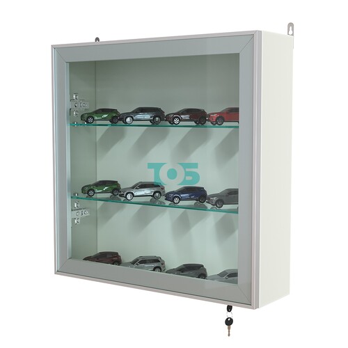 Витрина настенная №1-1А с прозрачными полками серии Collecto