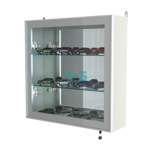 Витрина настенная №1-2А с зеркалом серии Collecto