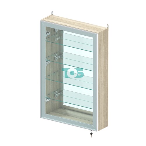 Витрина настенная №2-2А высокая с зеркалом серии Collecto