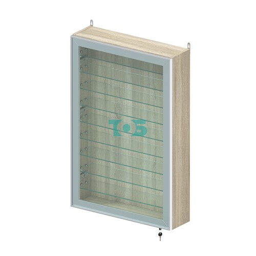 Витрина настенная №2-5А высокая с девятью полками серии Collecto