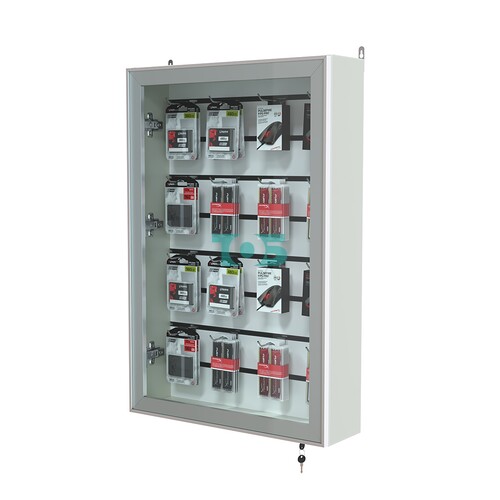 Витрина настенная №2-1Б с эконом панелью и стеклянными дверками серии Collecto