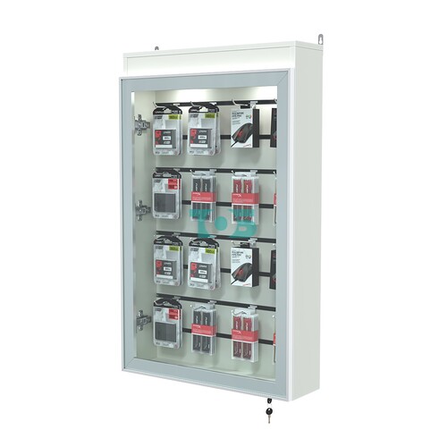 Витрина настенная №2-2Б с эконом панелью и верхней подсветкой серии Collecto