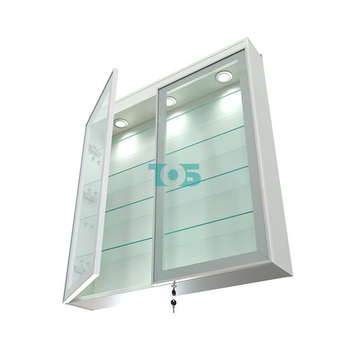 Витрина настенная №4-3А с подсветкой серии Collecto