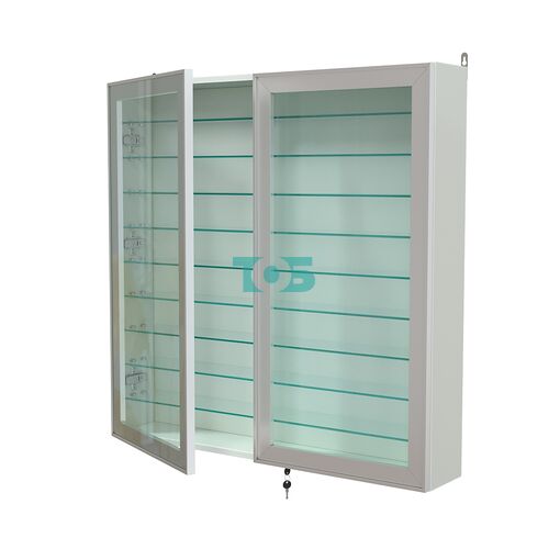 Витрина настенная №4-5А с девятью прозрачными полками серии Collecto