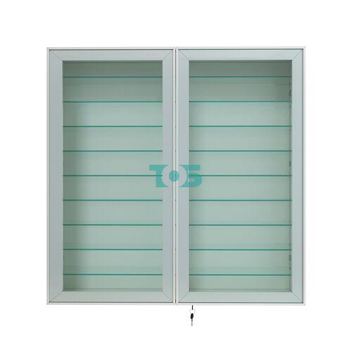 Витрина настенная №4-5А с девятью прозрачными полками серии Collecto